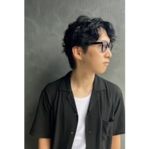 メンズマッシュパーマニュアンスパーマスパイラルパーマ