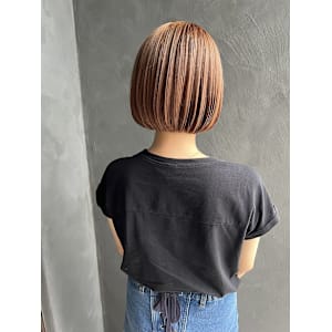 オレンジベージュ／ボブ