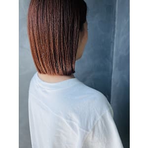 オレンジカラー　ブリーチなし