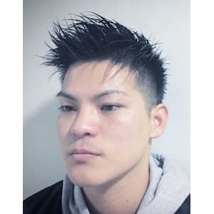 ローフェード×アップバング