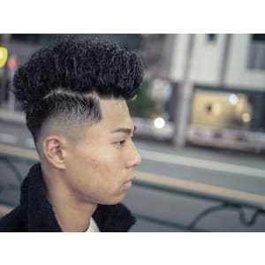 ソフトアフロ×フェードスタイル