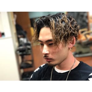 マッシュ×スパイラルパーマ