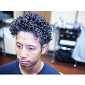 ２ブロック×スパイラルパーマ