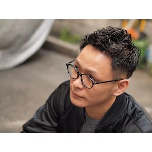 ローフェード×スパイラルパーマ