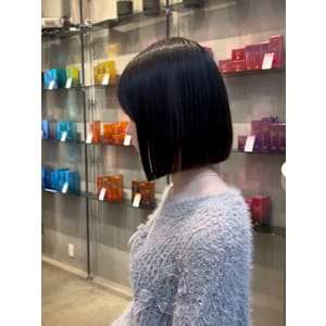 ボブ縮毛矯正髪質改善トリートメントグレージュ前髪学割仙台