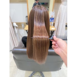 白髪ぼかしハイライトカラー30代40代50代ブルーグレージュ