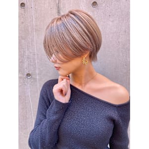 韓国風ハンサムショート髪質改善トリートメント白髪ぼかし仙台