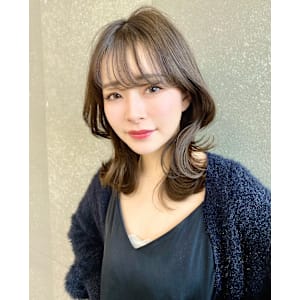 韓国風レイヤーカット髪質改善トリートメント縮毛矯正仙台前髪