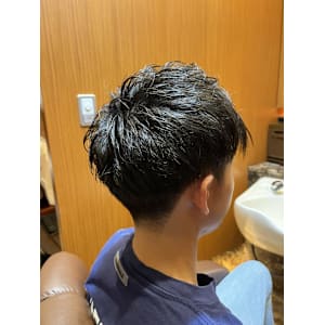 銀座　理容室　爽やかナチュラルショート