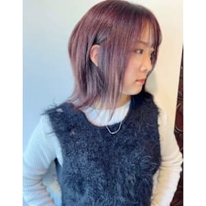 切りっぱなしボブ×フェイスレイヤー