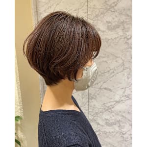 30代、40代大人丸みショート