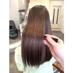 チョコレートカラー×縮毛矯正  髪質改善/10代20代30代