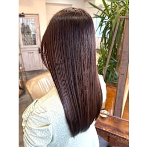 チョコレートカラー×縮毛矯正 髪質改善/10代20代30代