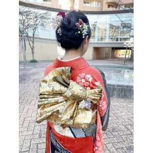 2024　成人式メイク、セット、着付け