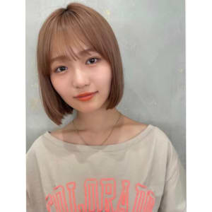 韓国風ボブタッセルボブシースルーバング髪質改善トリートメント