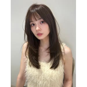 フェイスレイヤー×ぱっつんバング