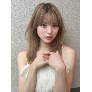 やわらかマロンベージュワンカールレイヤー