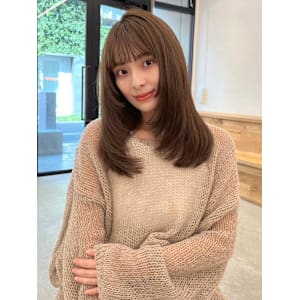 韓国風ザクザクレイヤー×マロンベージュ