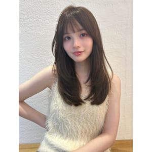 ショコラブラウンワンカールレイヤー