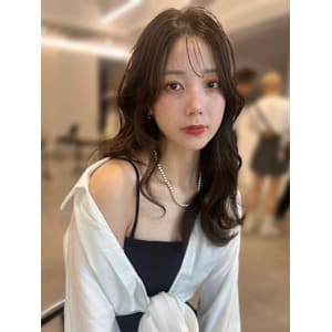 ダークブラウンシースルーワンホンヘア