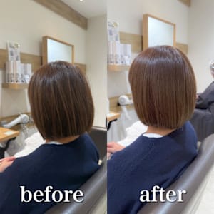 白髪ぼかしハイライトカラー30代40代50代ブルーグレージュ