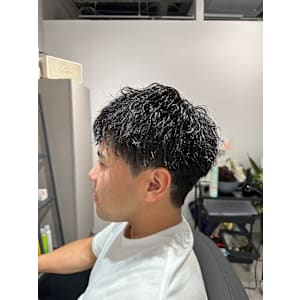 スパイキーショート＋ツイストスパイラルパーマ