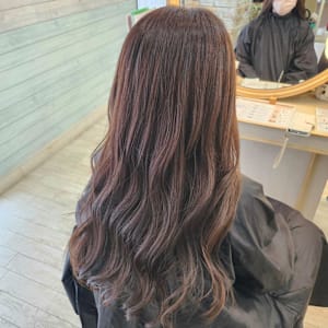 ブリーチ無しラベンダーアッシュ