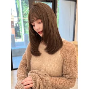 大人ガーリー美人透明感髪質改善ニュアンスカラーくすみカラー