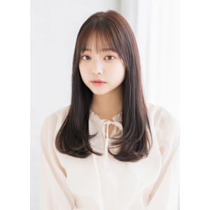 毛先ワンカールで可愛いナチュラルロング♪