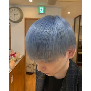 【メンズハイトーン艶カラー】