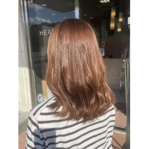 ブラウンカラー／ブリーチなしカラー