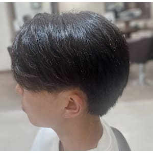 かき上げセンターパート