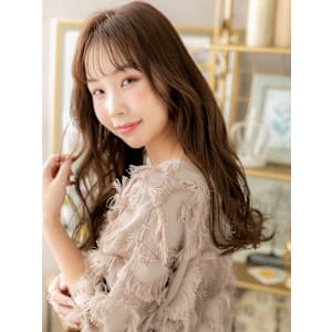 くせ毛風大人かわいいラフウェーブ抜け感ヘア　韓国風巻き