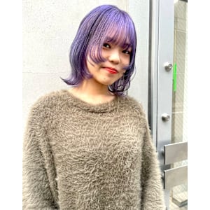 【KARIN】ウルフカット×ラベンダーカラー