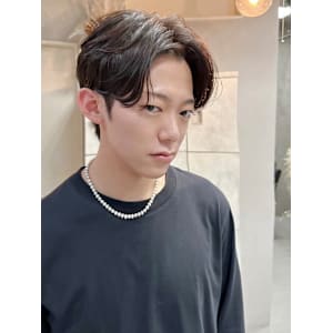 メンズカット 韓国風ダウンパーマ×フェザーパー高崎駅]