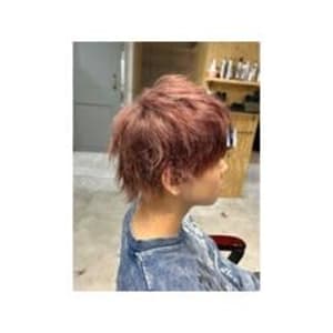 【ブリーチ１回】ピンクブラウン