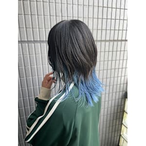 ウルフレイヤー/レイヤーカット/ブルーカラー