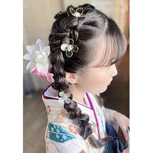 お着物、パーティー、ヘアセット