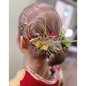 お着物、パーティー、ヘアセット