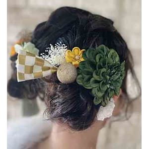 お着物、パーティー、ヘアセット