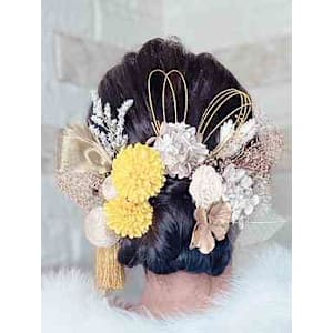 お着物、パーティー、ヘアセット