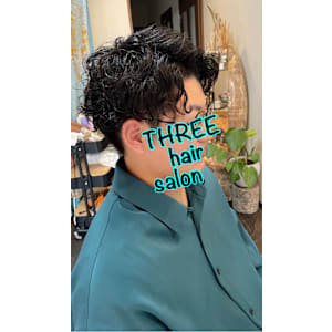 メンズ　縦巻きスパイラルパーマ