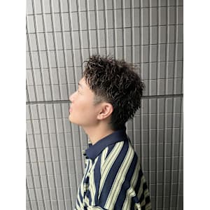 ピンパーマ/特殊パーマ/メンズツイスパ/スパイキーショート