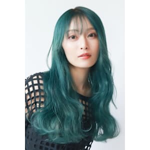 トップシエィプ　デザインカラーインナーカラーブルーカラー