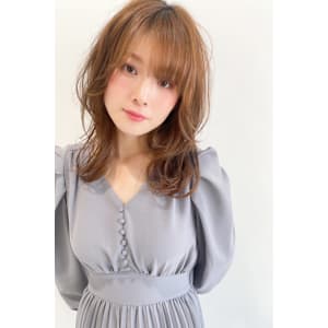 大人可愛い30代40代50代◎大人ナチュラルミディアムボブ