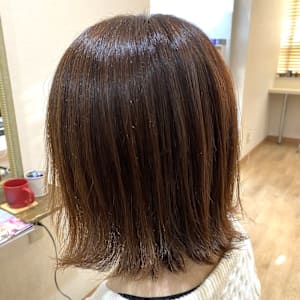 【外ハネボブ】ラフな雰囲気／切りっぱなしボブ