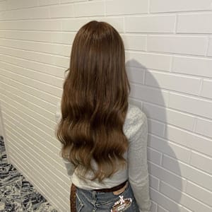 ベージュブラウンロング