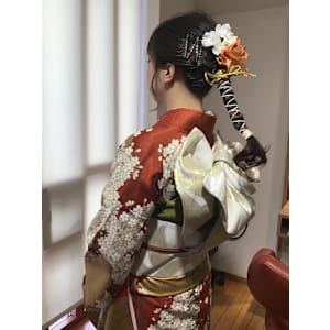 【美容室BLOOM（手稲駅）】着付け・ヘアセット