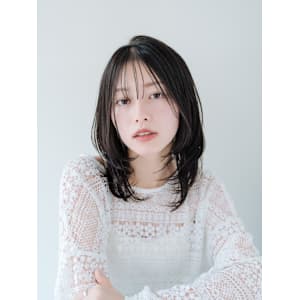 顔周りレイヤー×ミディアム