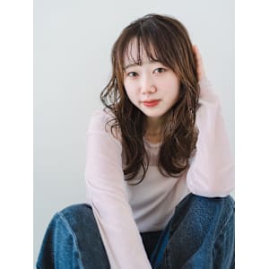 ナチュラルベージュ×ロング